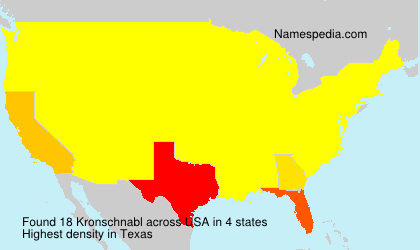 Surname Kronschnabl in USA Surname Kronschnabl in USA
