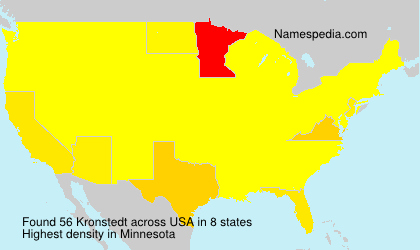 Surname Kronstedt in USA Surname Kronstedt in USA