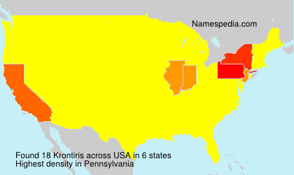 Surname Krontiris in USA Surname Krontiris in USA