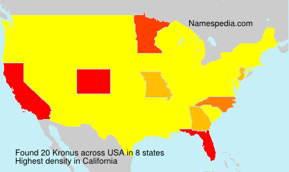 Surname Kronus in USA Surname Kronus in USA