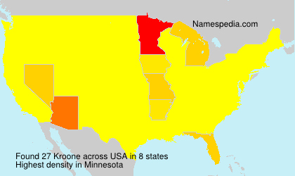 Surname Kroone in USA