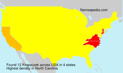 Surname Kropaczek in USA Surname Kropaczek in USA