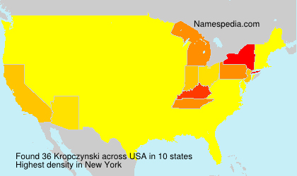 Surname Kropczynski in USA Surname Kropczynski in USA