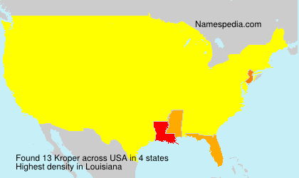 Surname Kroper in USA Surname Kroper in USA