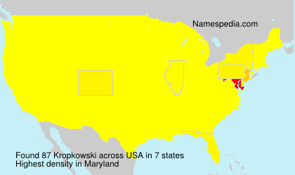 Surname Kropkowski in USA Surname Kropkowski in USA