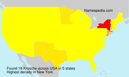 Surname Krosche in USA