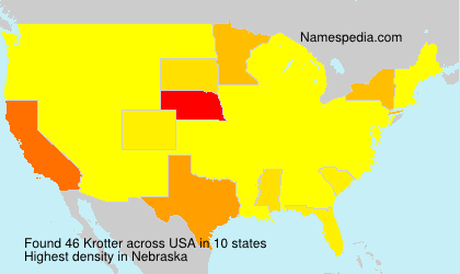 Surname Krotter in USA Surname Krotter in USA