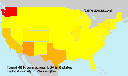 Surname Kroum in USA Surname Kroum in USA