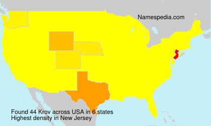 Surname Krov in USA Surname Krov in USA