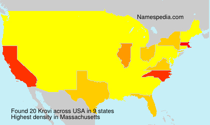 Surname Krovi in USA Surname Krovi in USA