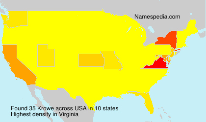 Surname Krowe in USA Surname Krowe in USA
