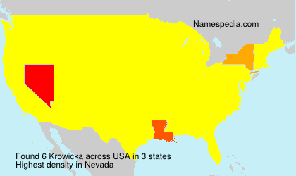 Surname Krowicka in USA Surname Krowicka in USA