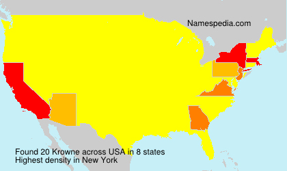 Surname Krowne in USA Surname Krowne in USA