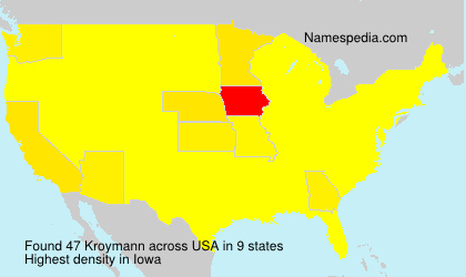 Surname Kroymann in USA Surname Kroymann in USA