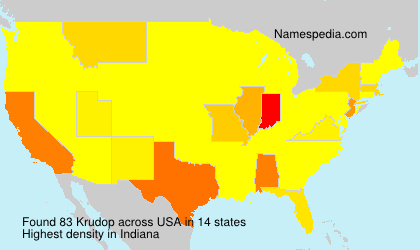 Surname Krudop in USA Surname Krudop in USA