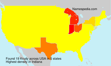 Surname Krudy in USA Surname Krudy in USA