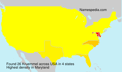 Surname Kruemmel in USA Surname Kruemmel in USA