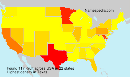 Surname Kruft in USA Surname Kruft in USA