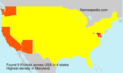 Surname Kruhlak in USA Surname Kruhlak in USA