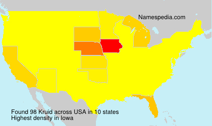Surname Kruid in USA Surname Kruid in USA