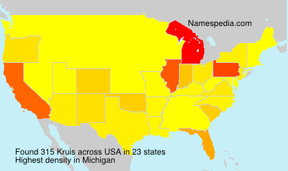 Surname Kruis in USA Surname Kruis in USA