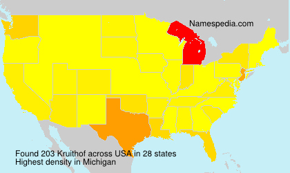Surname Kruithof in USA Surname Kruithof in USA