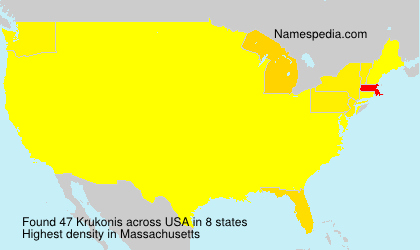 Surname Krukonis in USA Surname Krukonis in USA