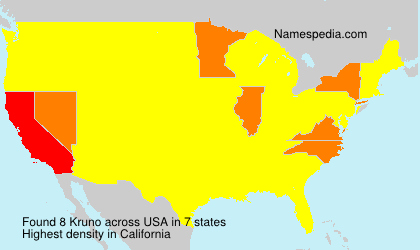 Surname Kruno in USA Surname Kruno in USA