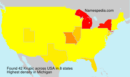 Surname Krupic in USA Surname Krupic in USA
