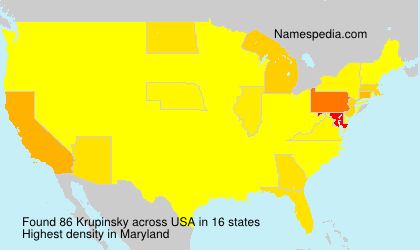 Surname Krupinsky in USA Surname Krupinsky in USA