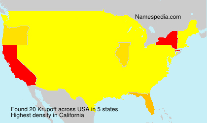 Surname Krupoff in USA Surname Krupoff in USA