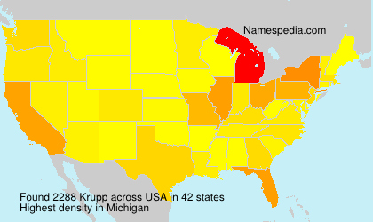 Surname Krupp in USA Surname Krupp in USA