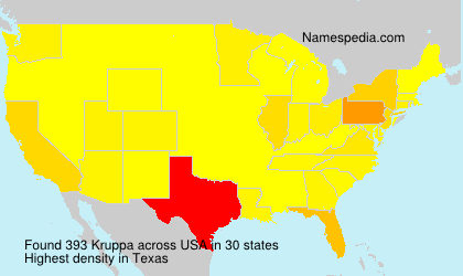Familiennamen Kruppa - USA