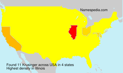 Surname Krusinger in USA Surname Krusinger in USA