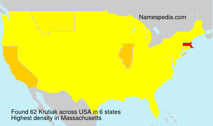Surname Krutiak in USA Surname Krutiak in USA
