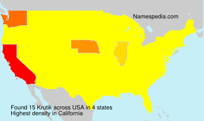 Surname Krutik in USA Surname Krutik in USA