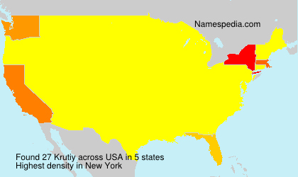 Surname Krutiy in USA Surname Krutiy in USA