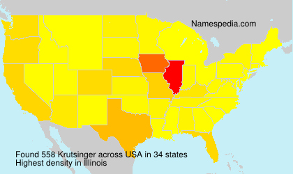 Surname Krutsinger in USA Surname Krutsinger in USA