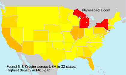 Surname Krygier in USA