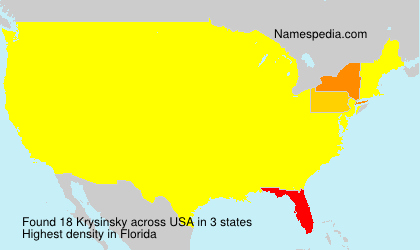 Surname Krysinsky in USA Surname Krysinsky in USA