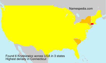 Surname Kryskiewicz in USA Surname Kryskiewicz in USA