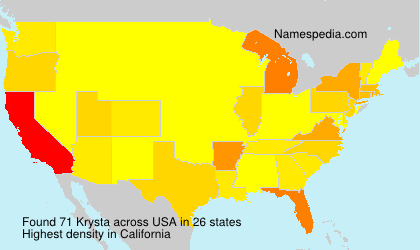 Surname Krysta in USA Surname Krysta in USA