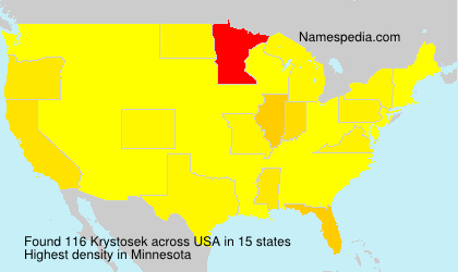 Surname Krystosek in USA Surname Krystosek in USA