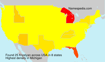 Surname Krystyan in USA Surname Krystyan in USA