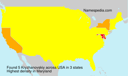 Surname Kryzhanovskiy in USA Surname Kryzhanovskiy in USA