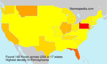 Surname Krzan in USA Surname Krzan in USA
