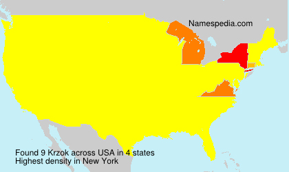 Surname Krzok in USA Surname Krzok in USA