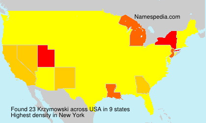 Surname Krzymowski in USA Surname Krzymowski in USA