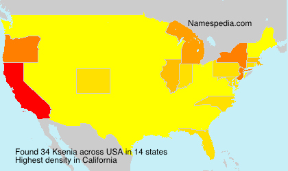 Surname Ksenia in USA Surname Ksenia in USA