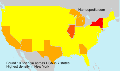 Surname Kseniya in USA Surname Kseniya in USA